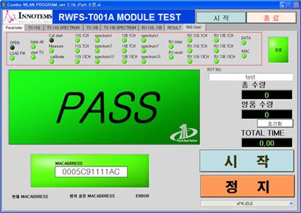 Bluetooth + Wireless LAN TEST - RWFS-T001A